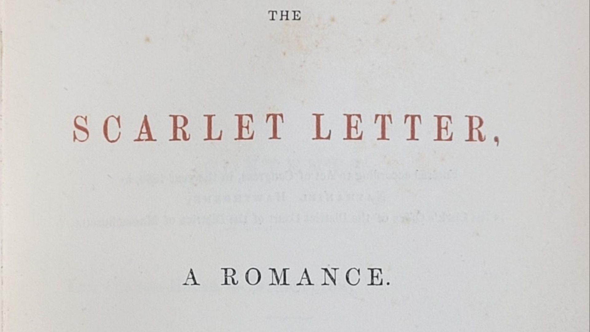 9. La Lettre écarlate, de Nathaniel Hawthorne