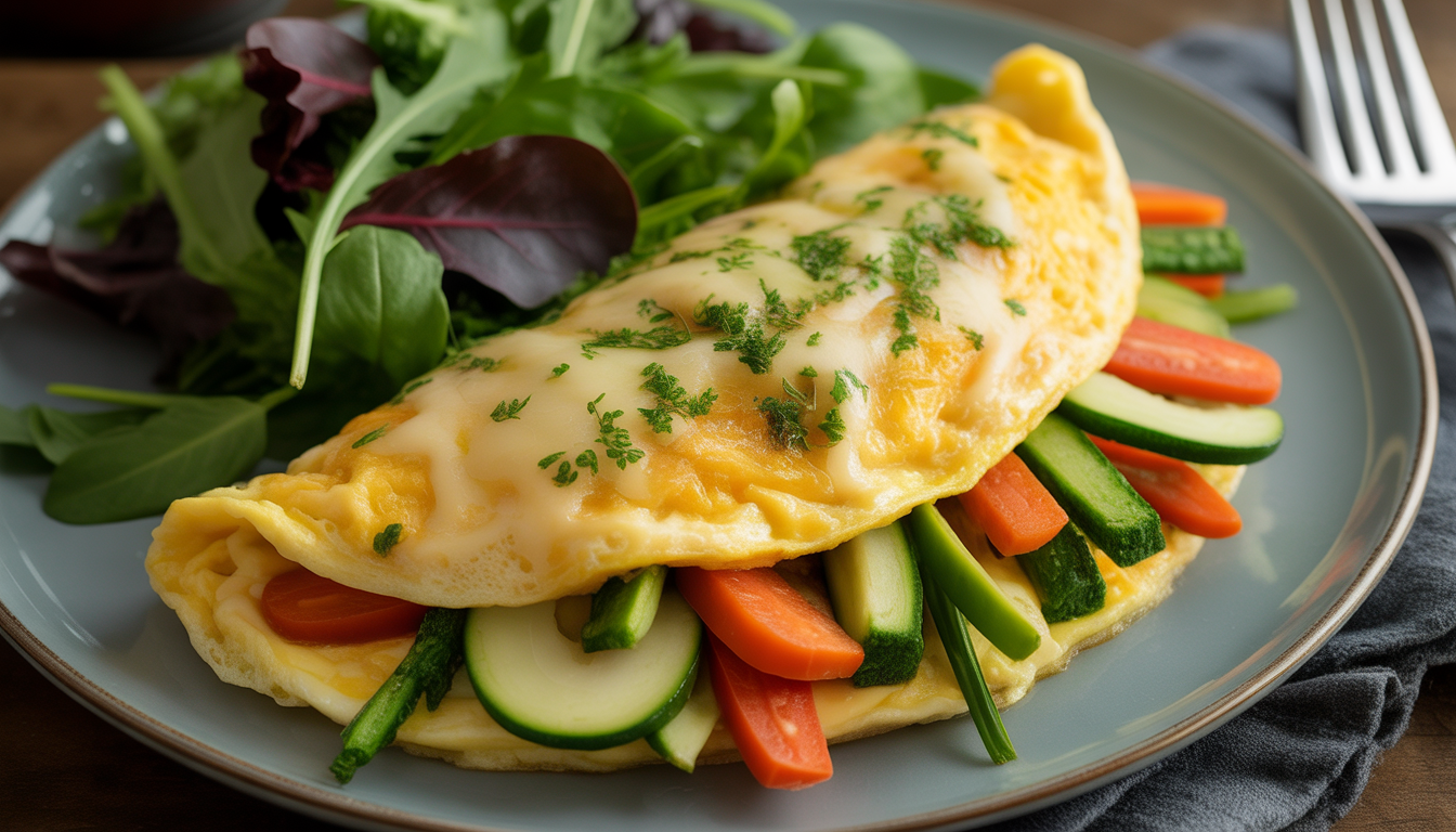 12. Omelette aux légumes du marché