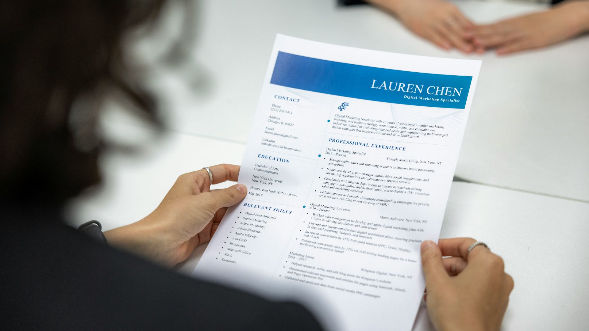 7. Le CV n'est qu'un élément parmi d'autres dans la décision d'embauche.