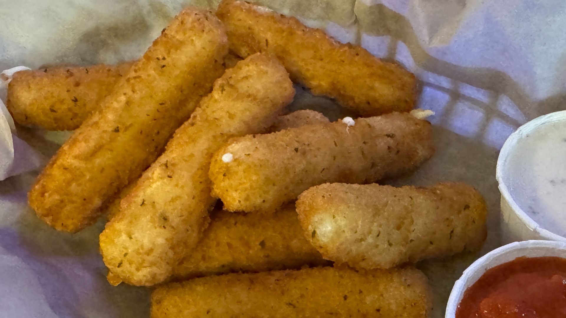 7. Bâtonnets de mozzarella