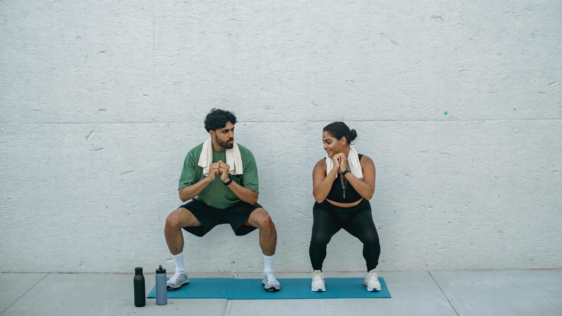 20. Squats partiels contre un mur