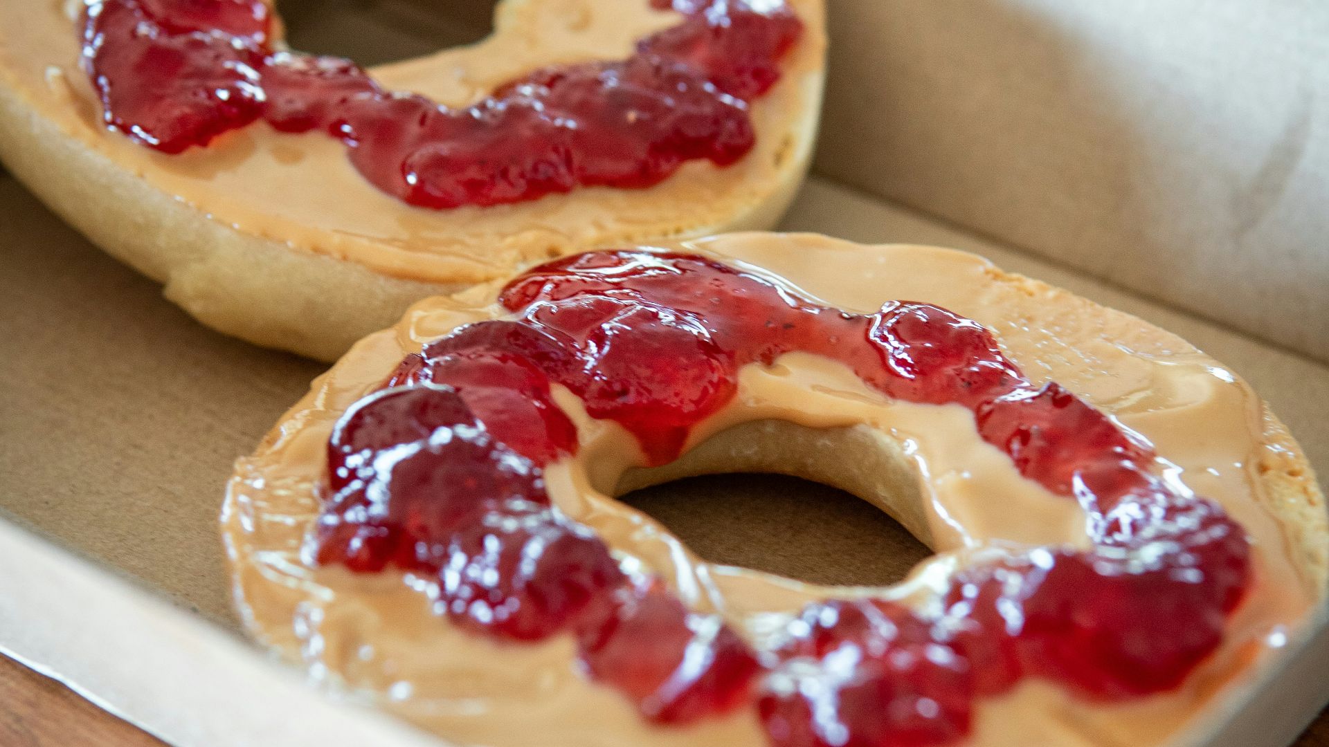 5. Bagel avec beurre de noix