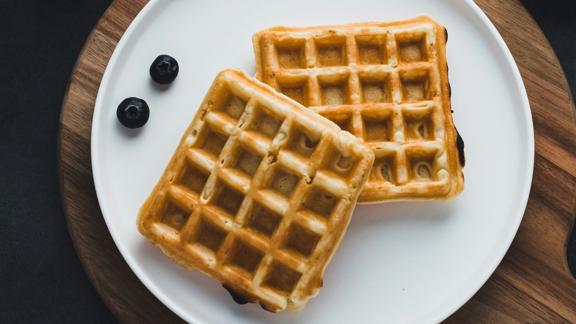 10. Beurre d'arachide sur des crêpes ou des gaufres