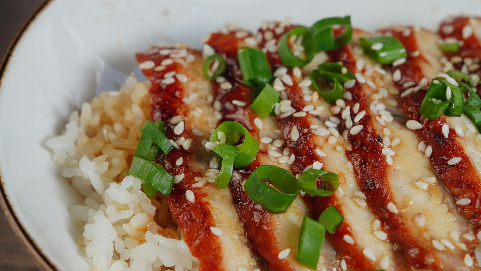 1. Poulet teriyaki avec riz
