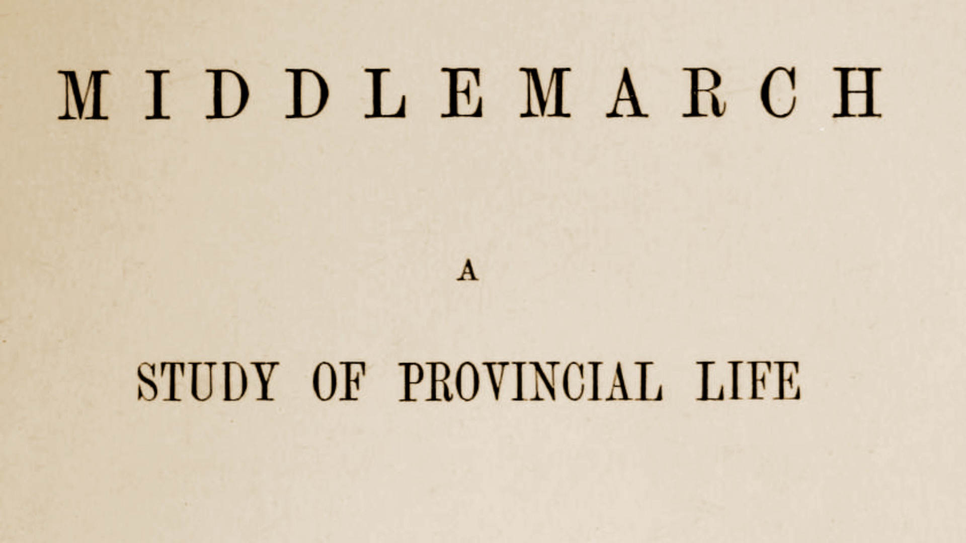 16. Middlemarch, de George Eliot