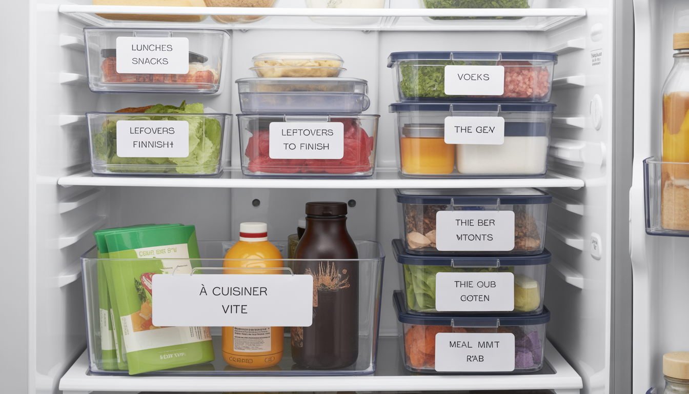 7. Un bon système d’organisation du frigo