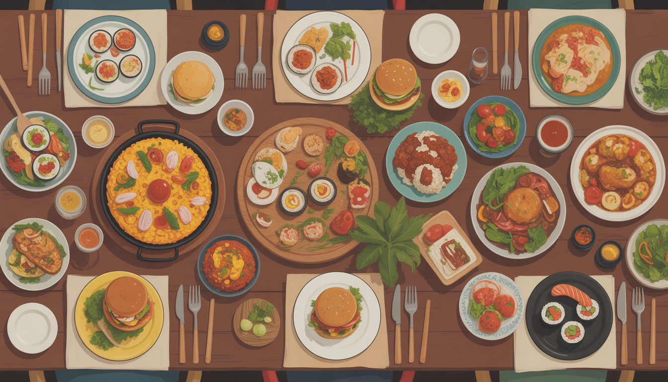 15. Invitez vos proches à un tour du monde culinaire