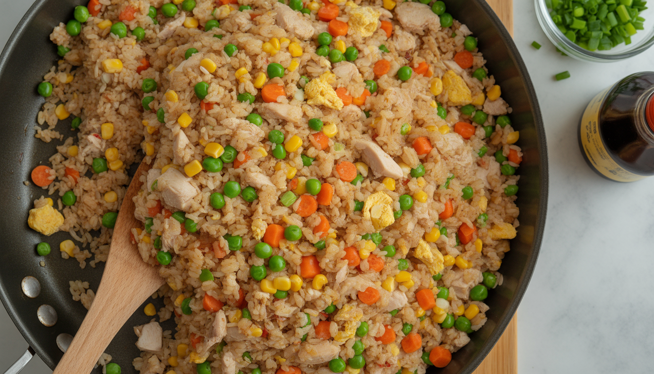 11. Riz frit maison façon « restes du frigo »