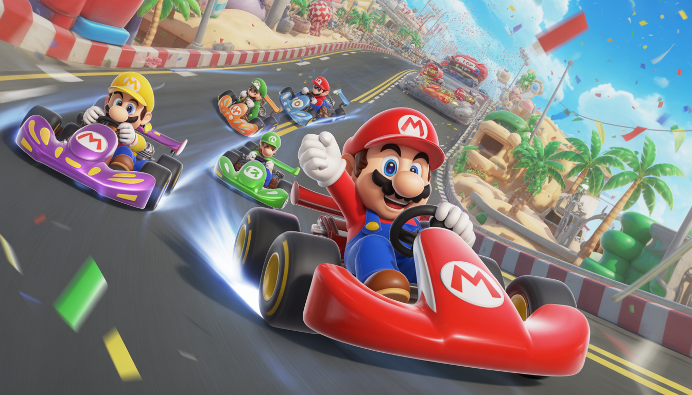 8. Mario Kart Tour : la course sans sortir du salon