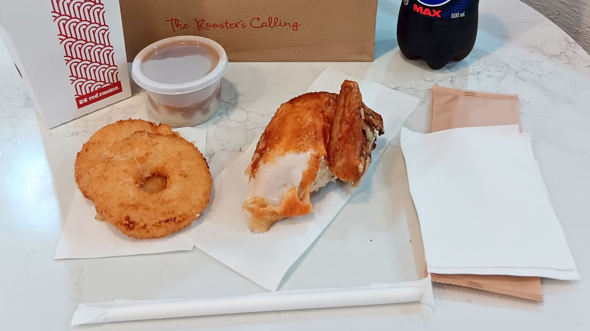 2. Serviettes de fast-food froissées