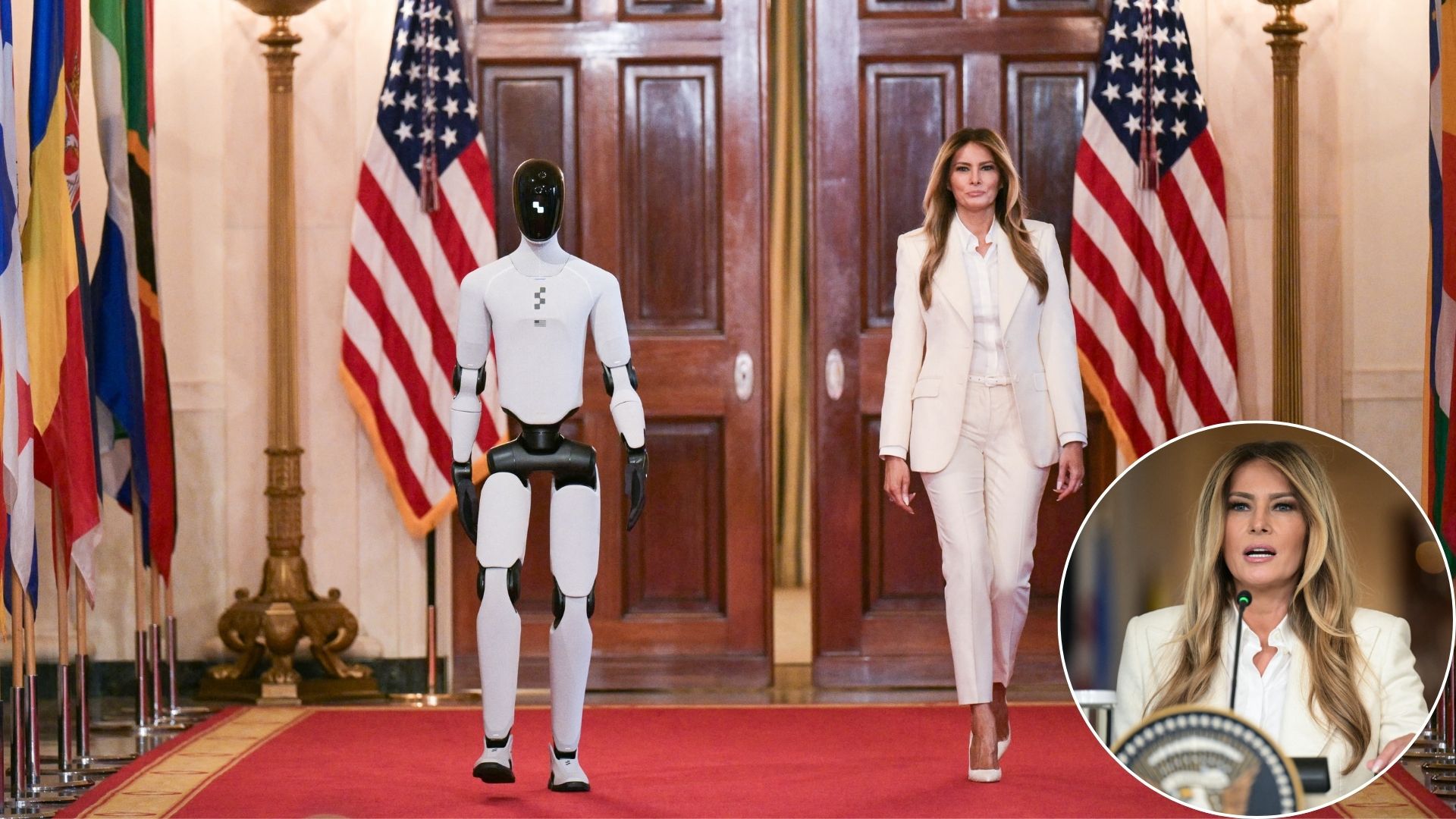 Melania Trump Hosts Weird AI Robot Event