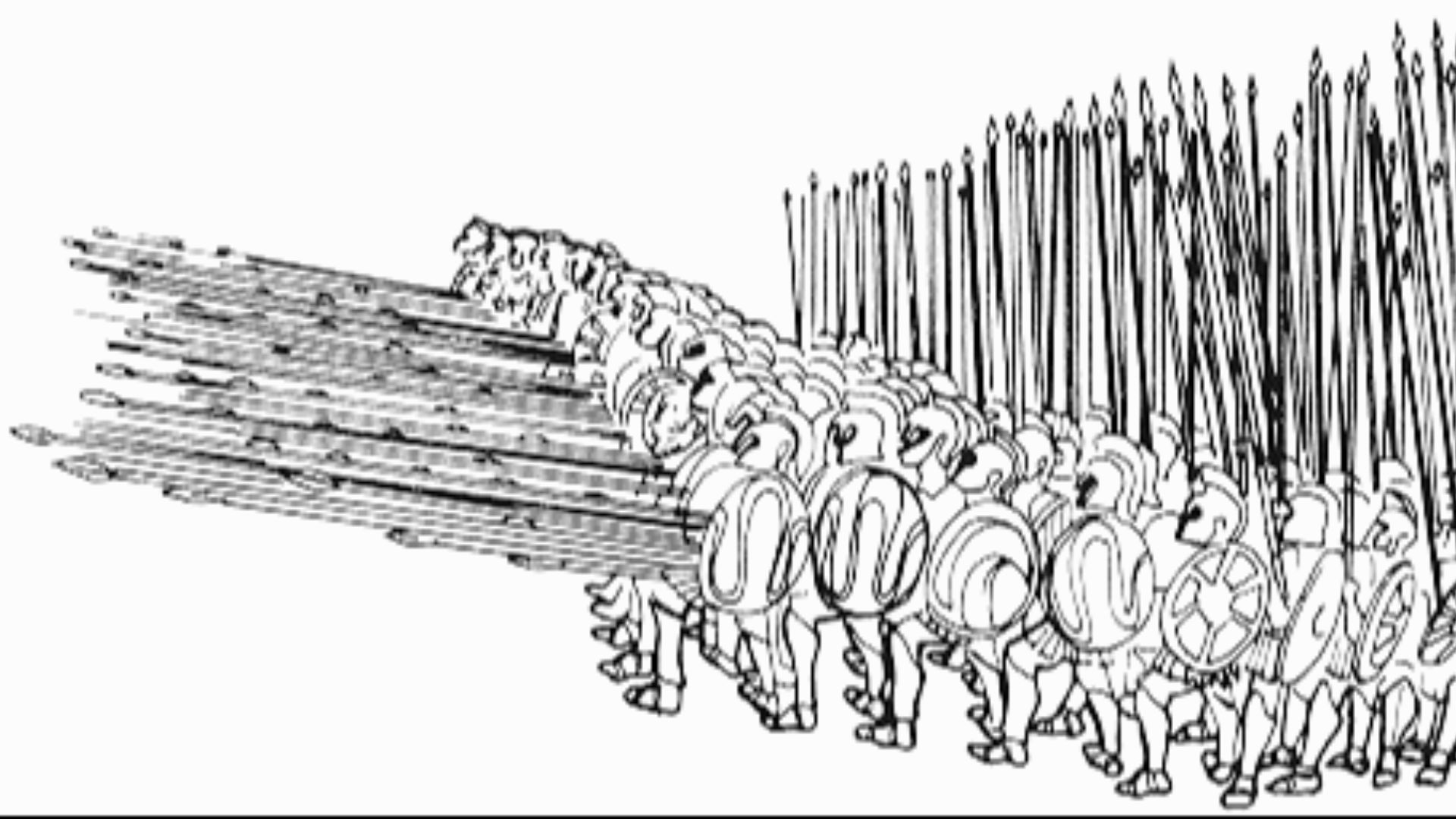 17. La sarissa macédonienne