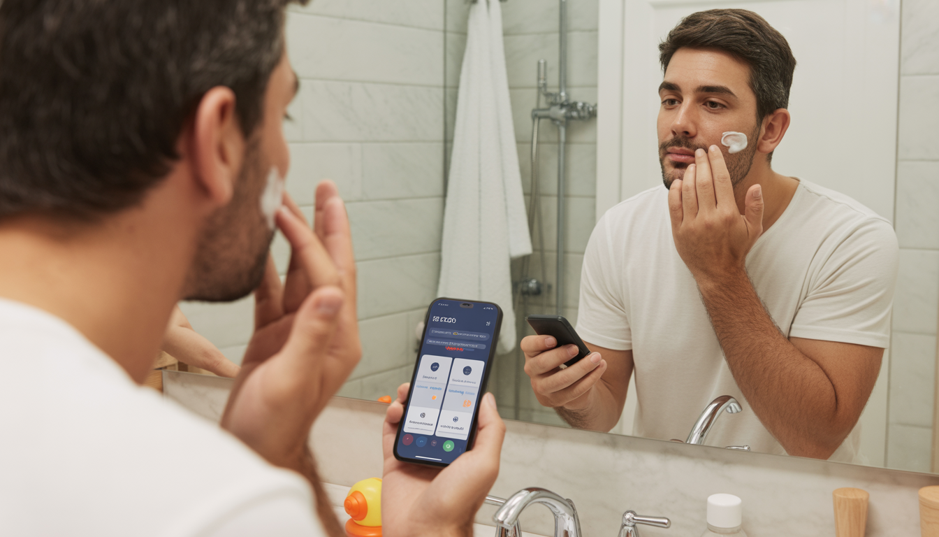 13. Simple : la beauté au masculin, même avec bébé