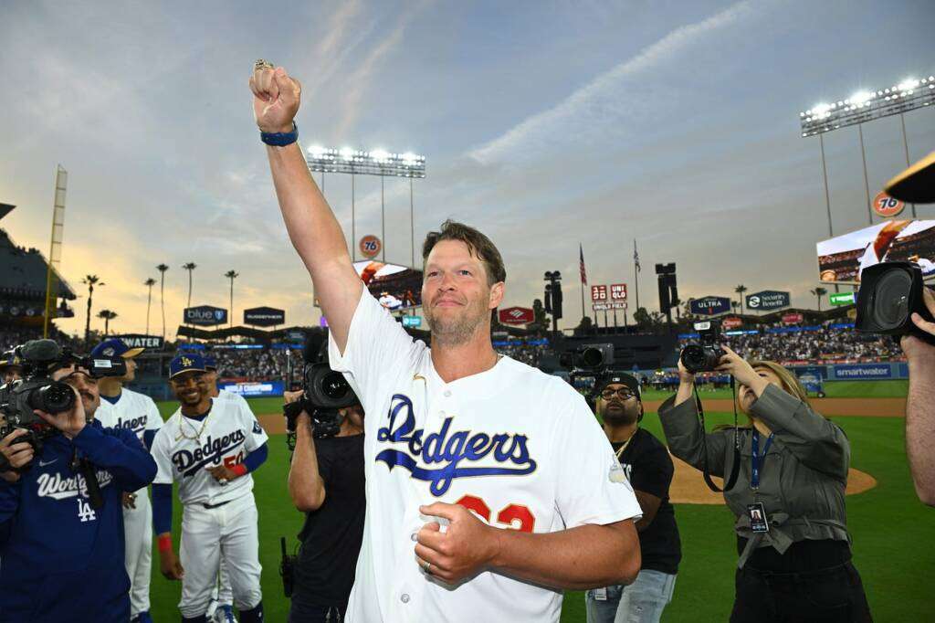 Clayton Kershaw signed by the Dodgers
