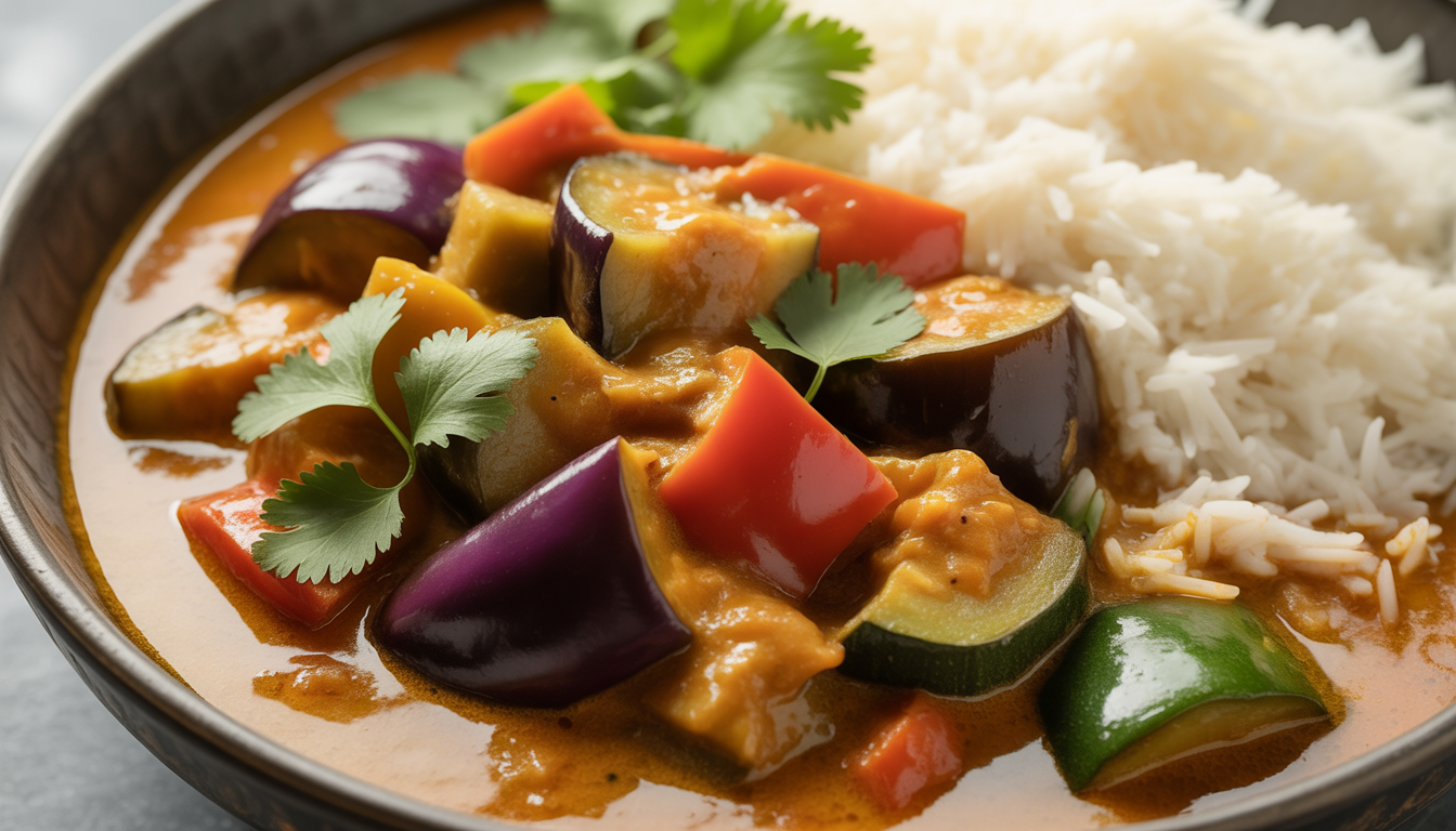 12. Curry de légumes au lait de coco allégé