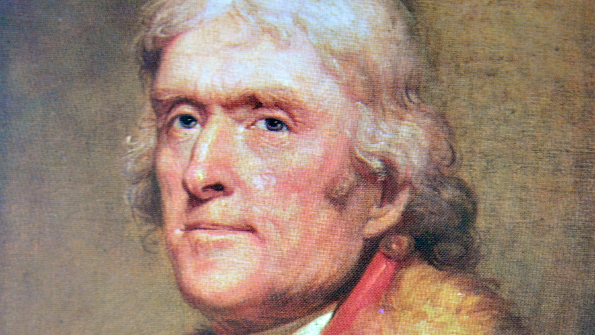 16. Thomas Jefferson avait des cheveux particulièrement roux