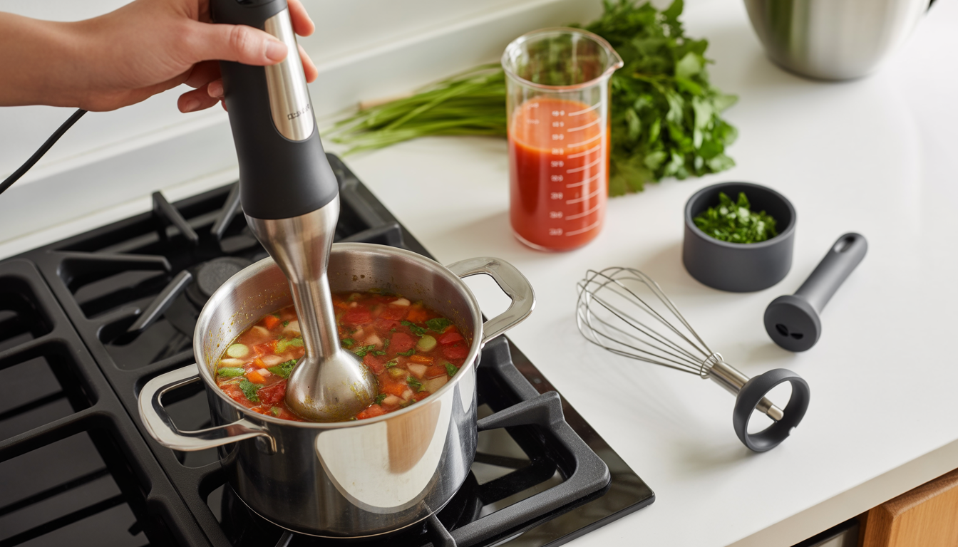 11. Un bon mixeur plongeant avec accessoires