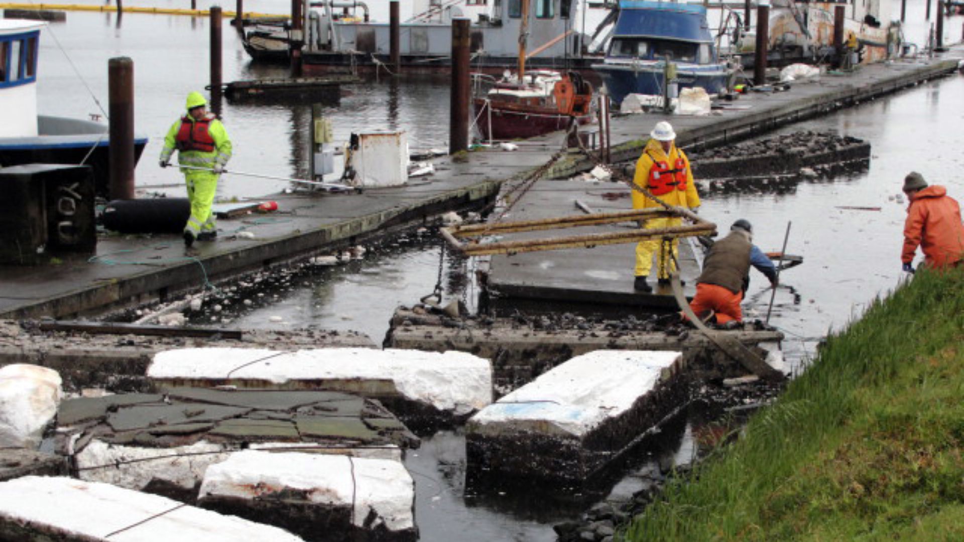 12. Un quai japonais construit après le tsunami
