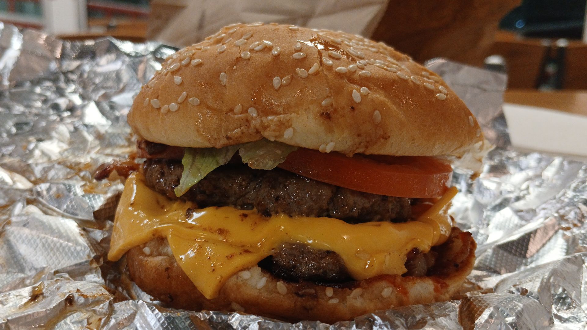15. Bacon Cheeseburger de Five Guys