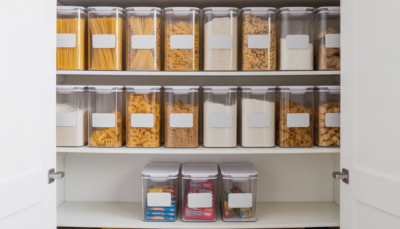 2. Les boîtes hermétiques transparentes pour dompter le garde-manger