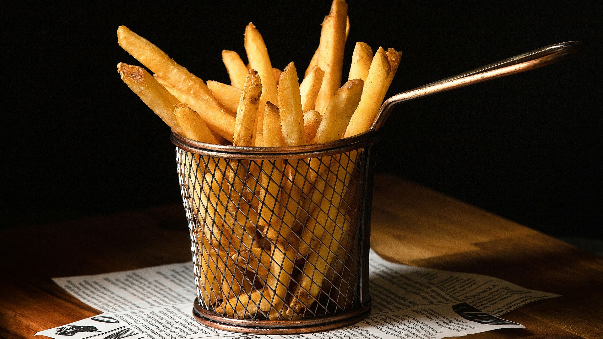 4. J'ai envie de frites, mais seulement les plus croustillantes