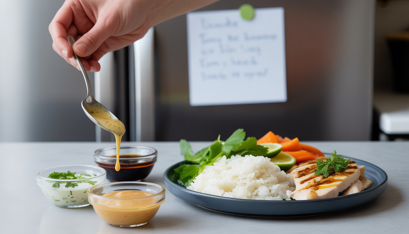 13. Misez sur les sauces maison express pour changer tout un plat