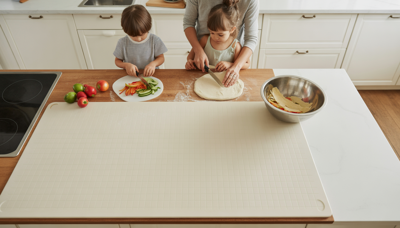 1. Un bon plan de travail (et un tapis de découpe géant)