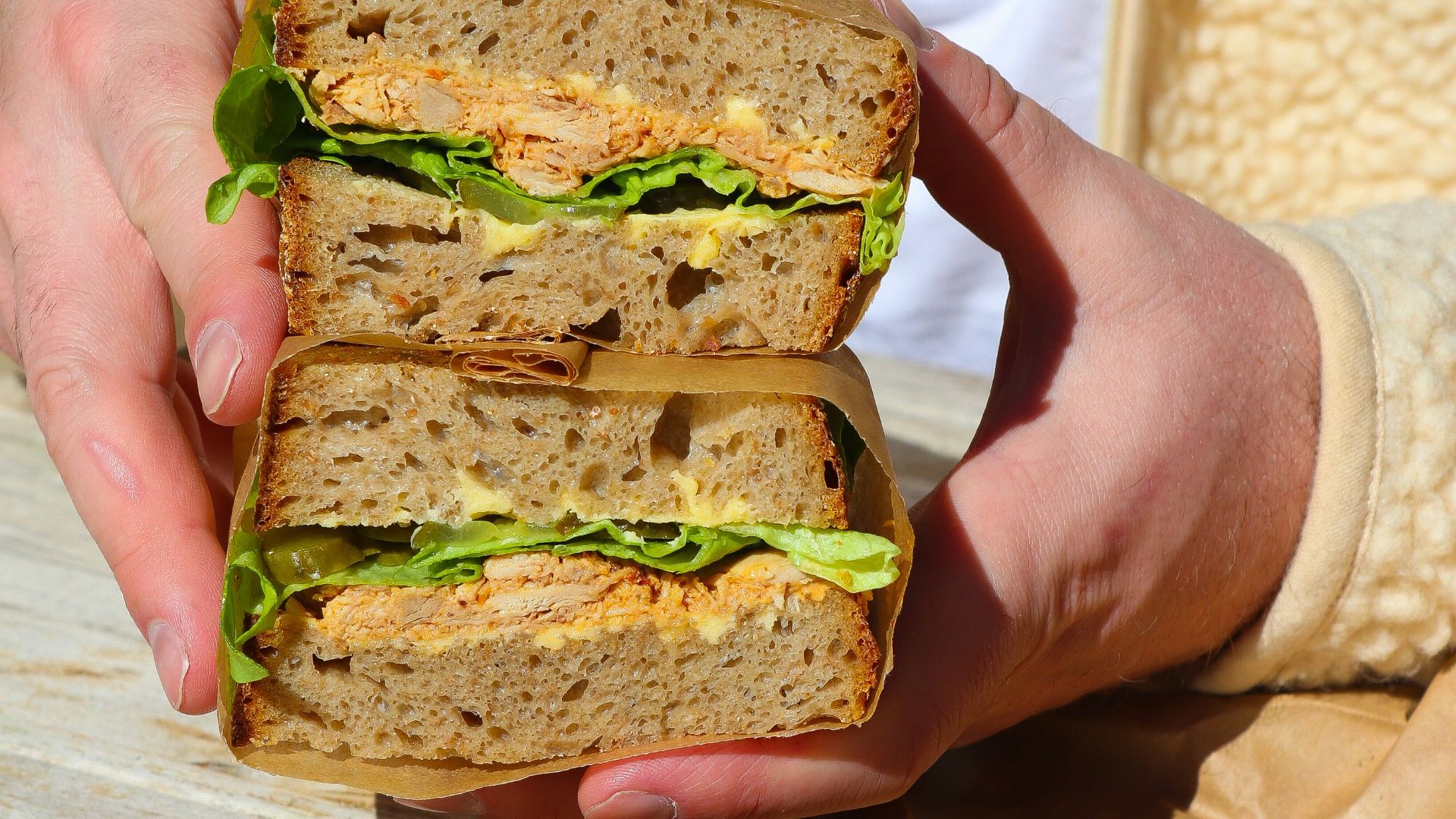 11. Sandwichs copieux à la mayonnaise pour la boîte à lunch