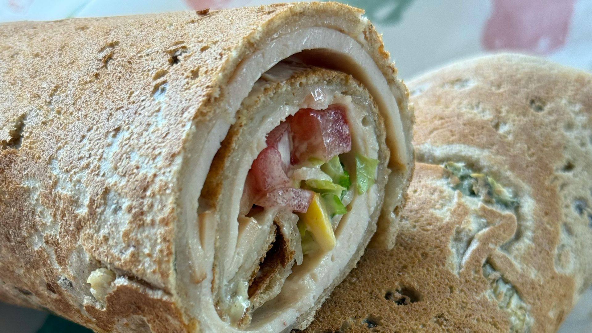 10. Wrap à la dinde et aux légumes