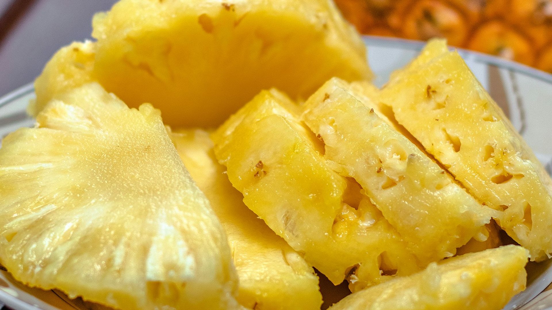 6. Morceaux d'ananas au gingembre