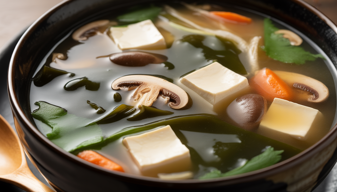 6. Soupe miso aux légumes