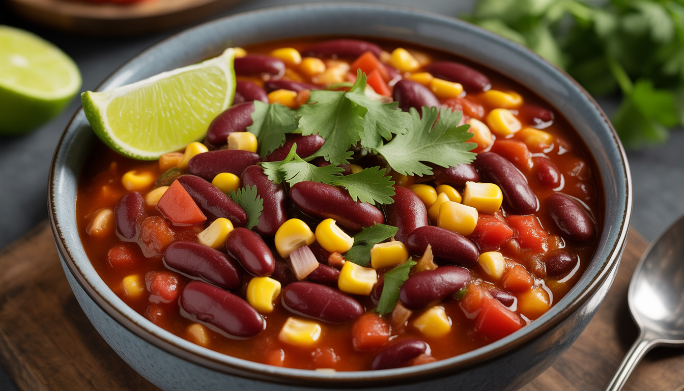 15. Chili sin carne aux haricots rouges