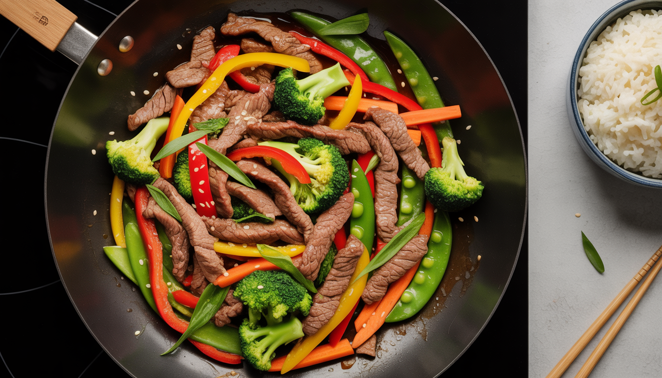 9. Wok de bœuf et légumes express