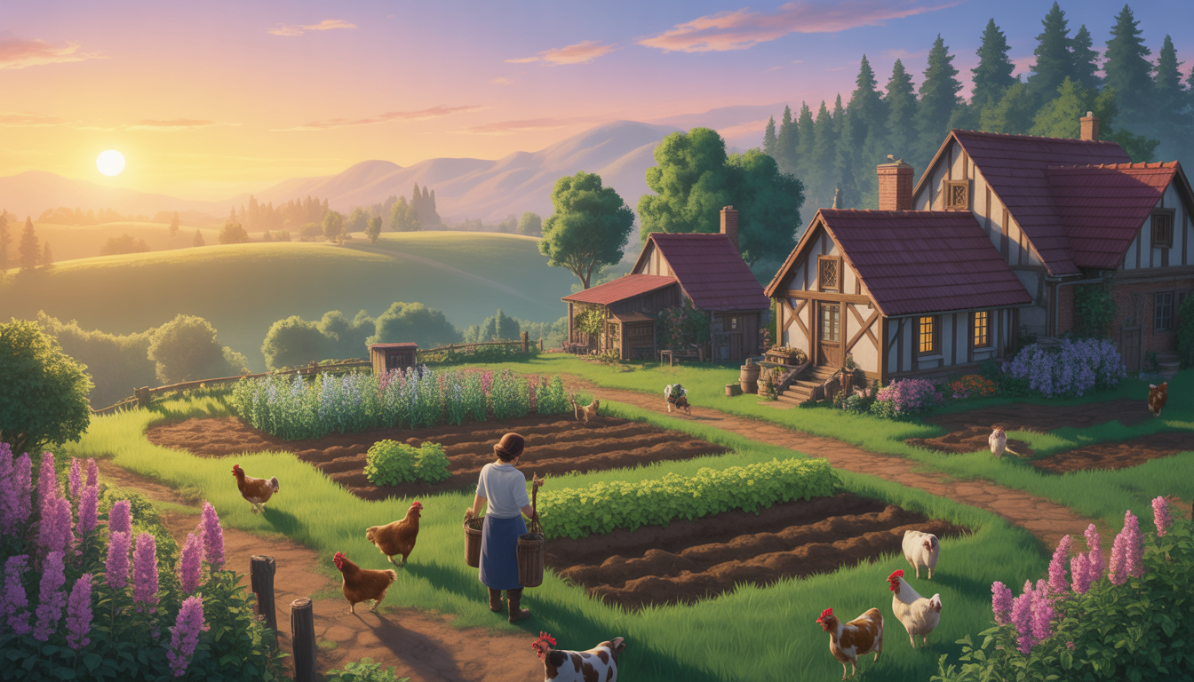 1. Sunrise Village : l’aventure bucolique depuis ton salon