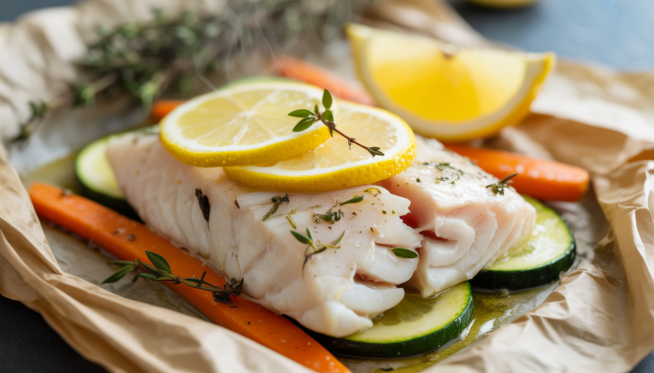 13. Poisson en papillote au citron