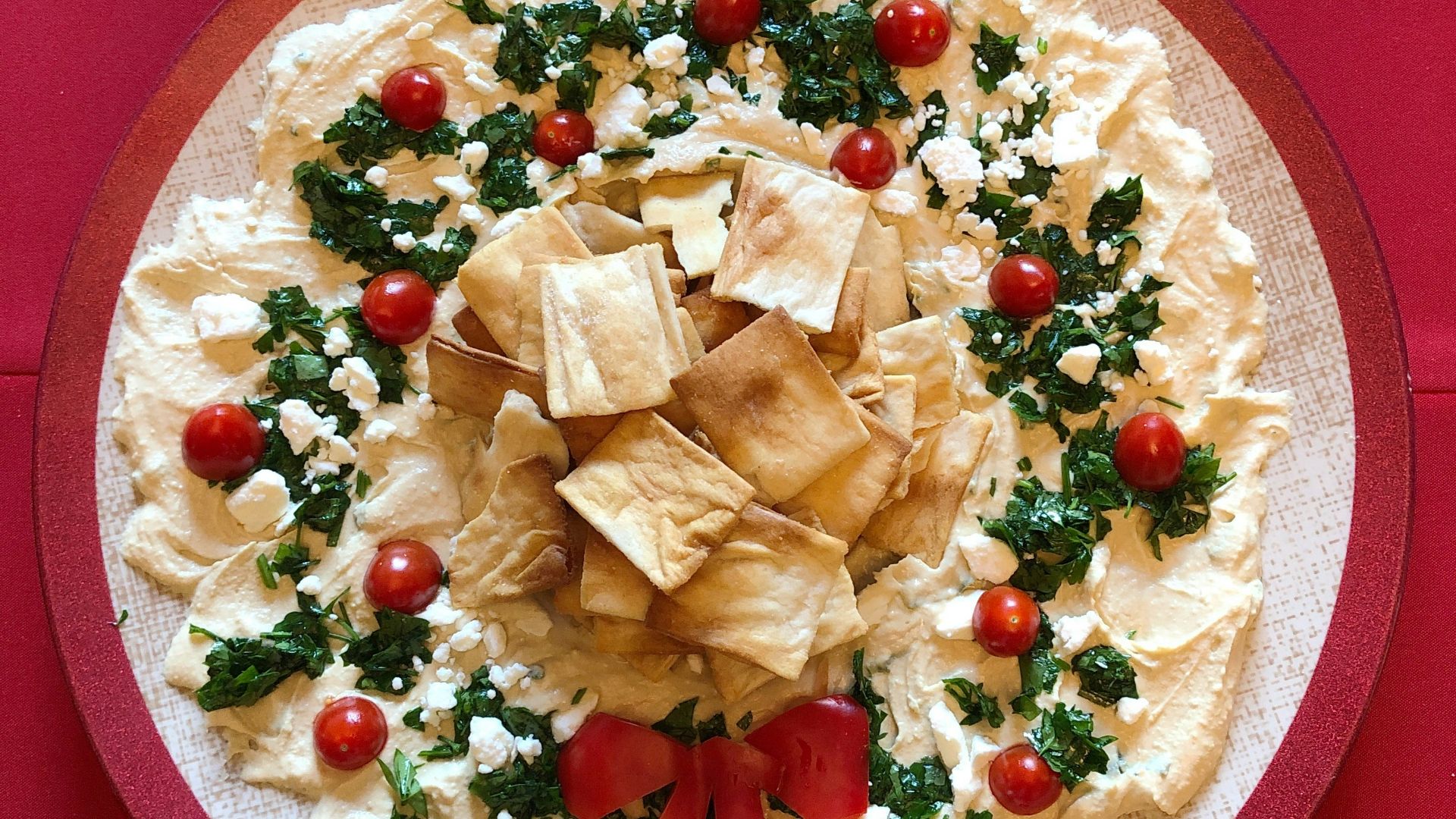 9. Assiette de houmous basique