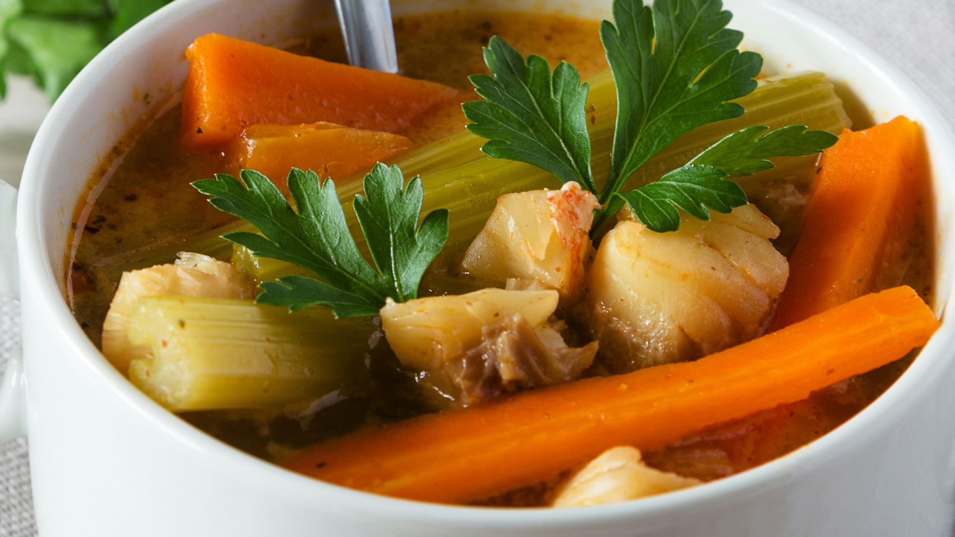 19. Potage aux poireaux blancs