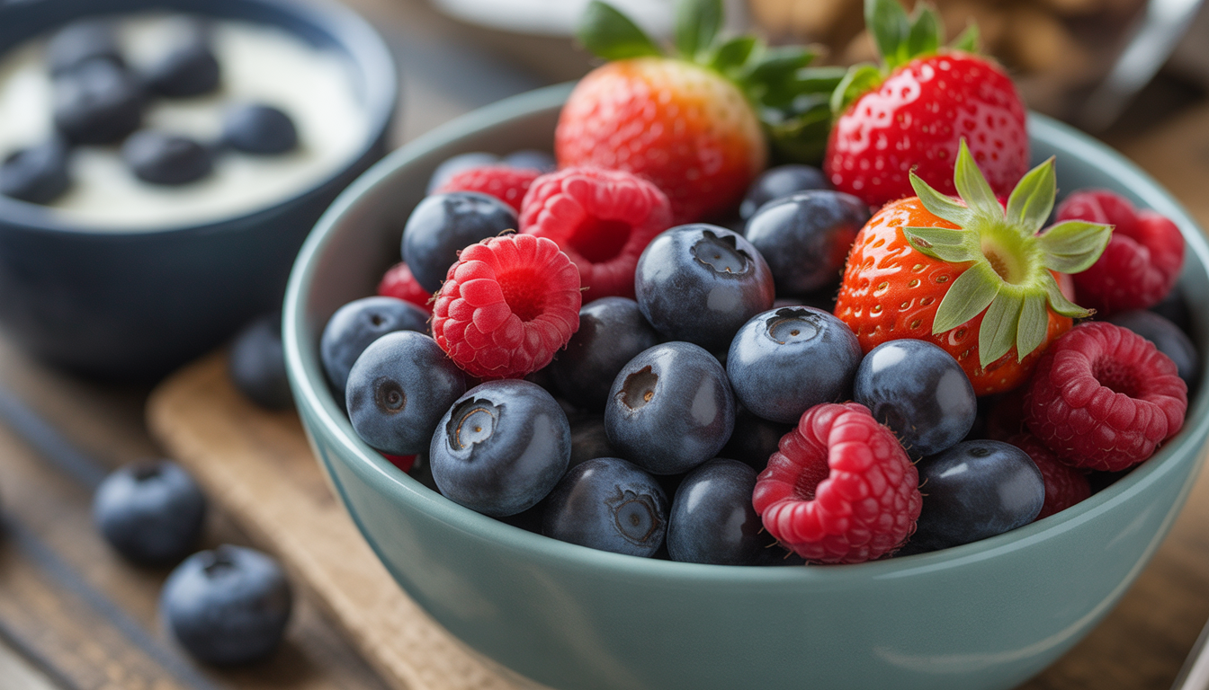 12. Mange des fruits rouges