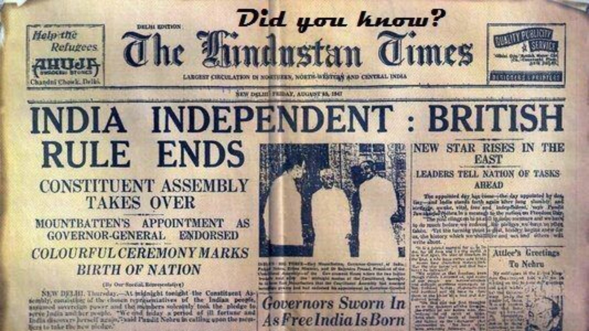 8. Le mouvement pour l'indépendance de l'Inde (1857-1947)