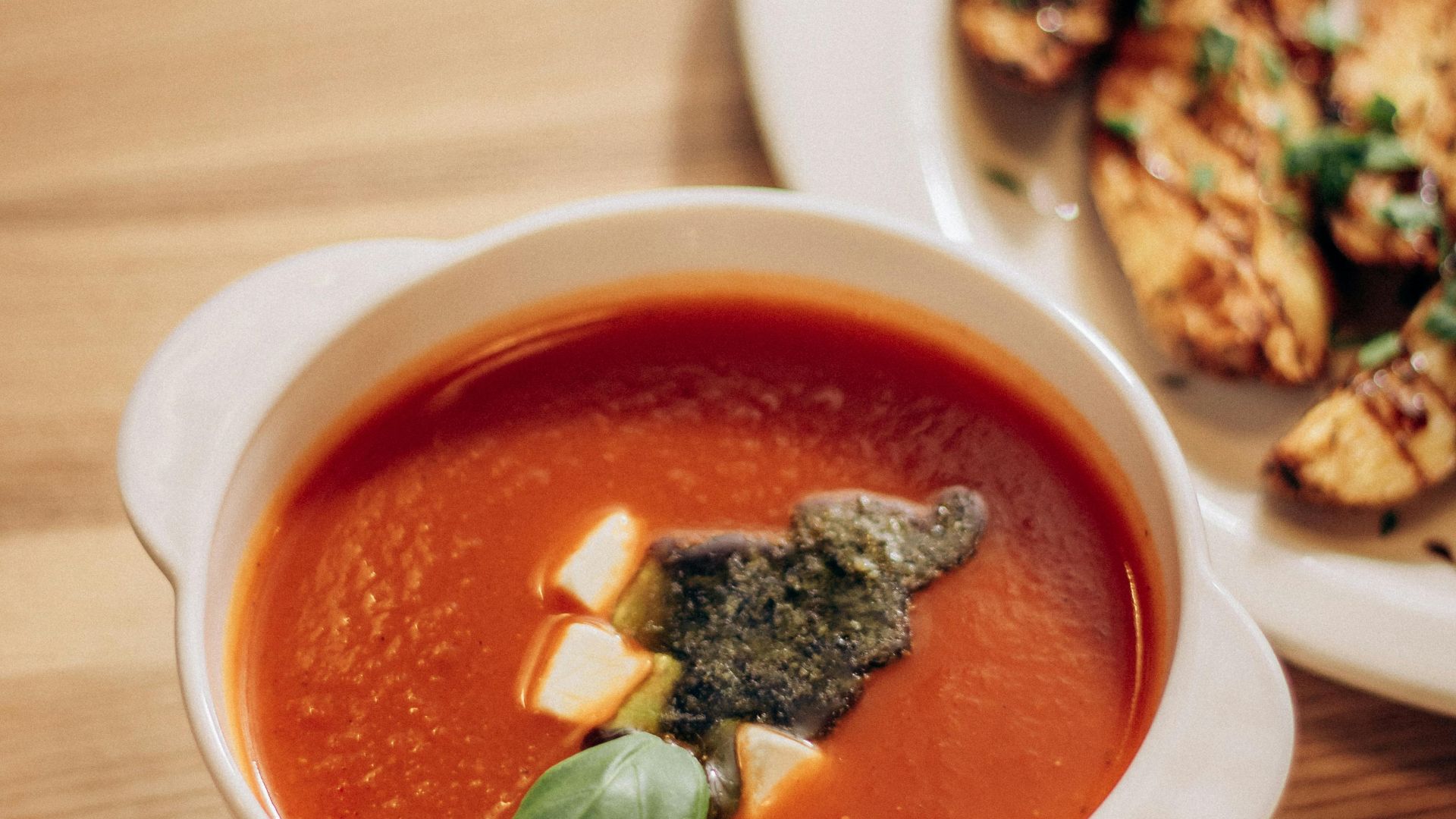 10. Croque-monsieur et soupe à la tomate
