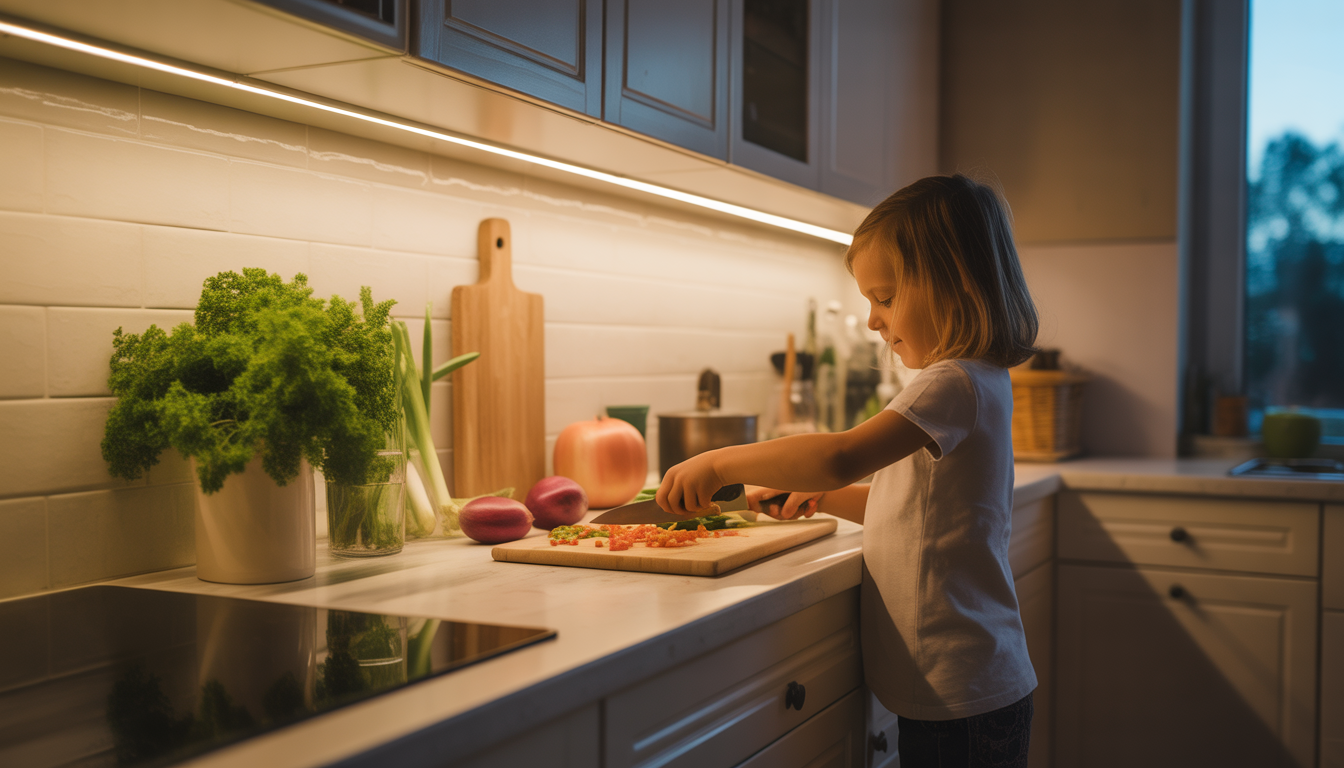 13. Un bon éclairage de plan de travail