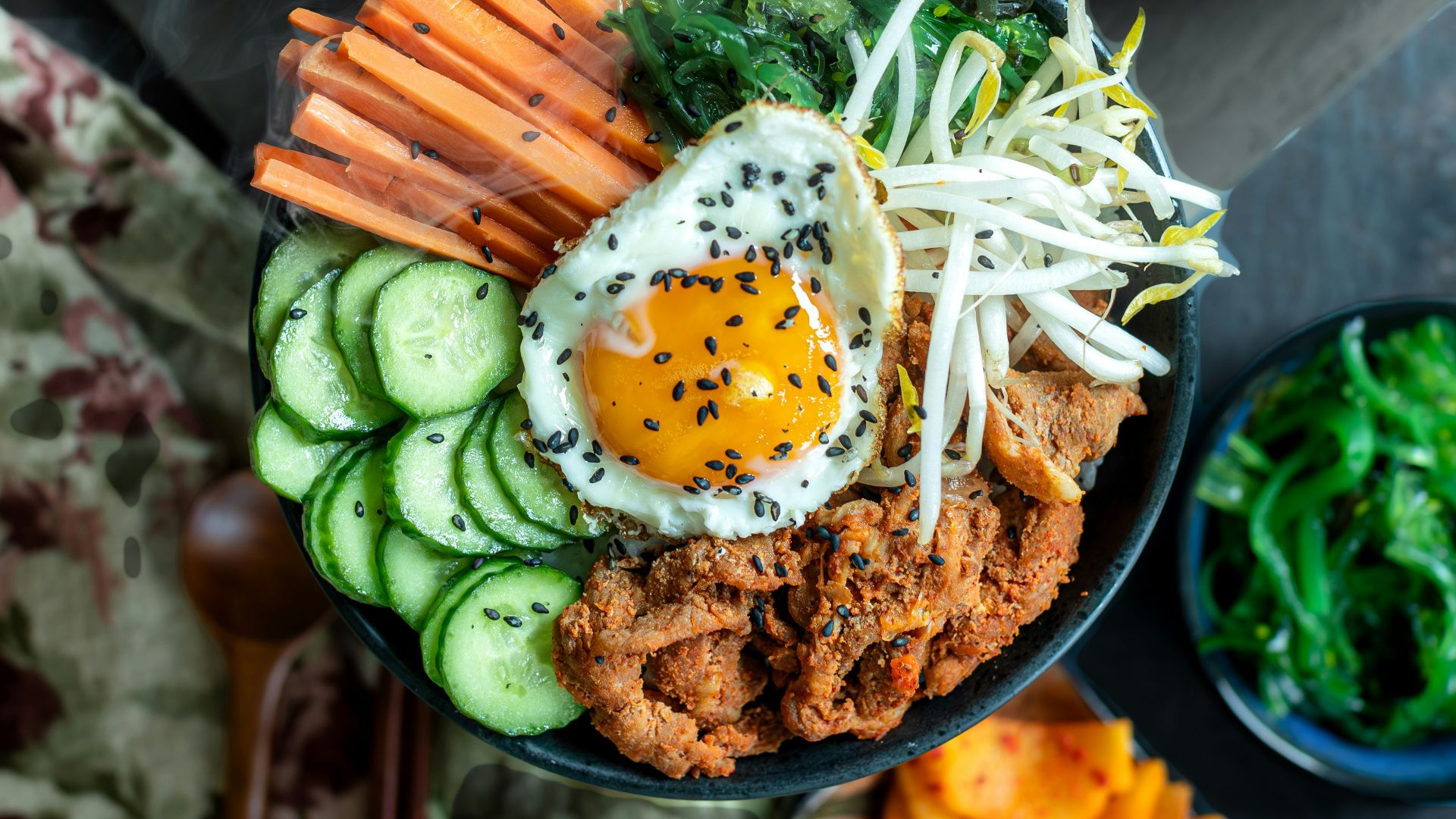 3. Bibimbap après l'avoir mélangé