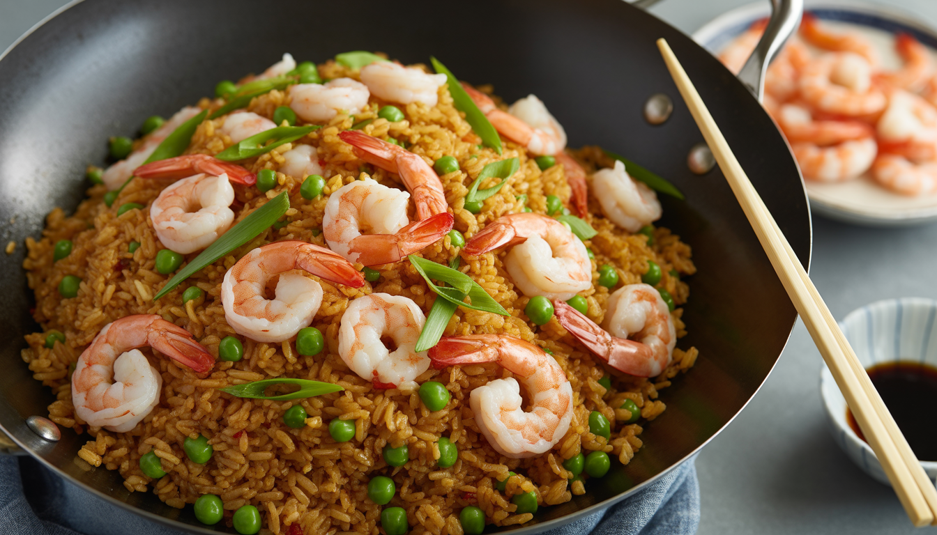 6. Riz sauté aux crevettes