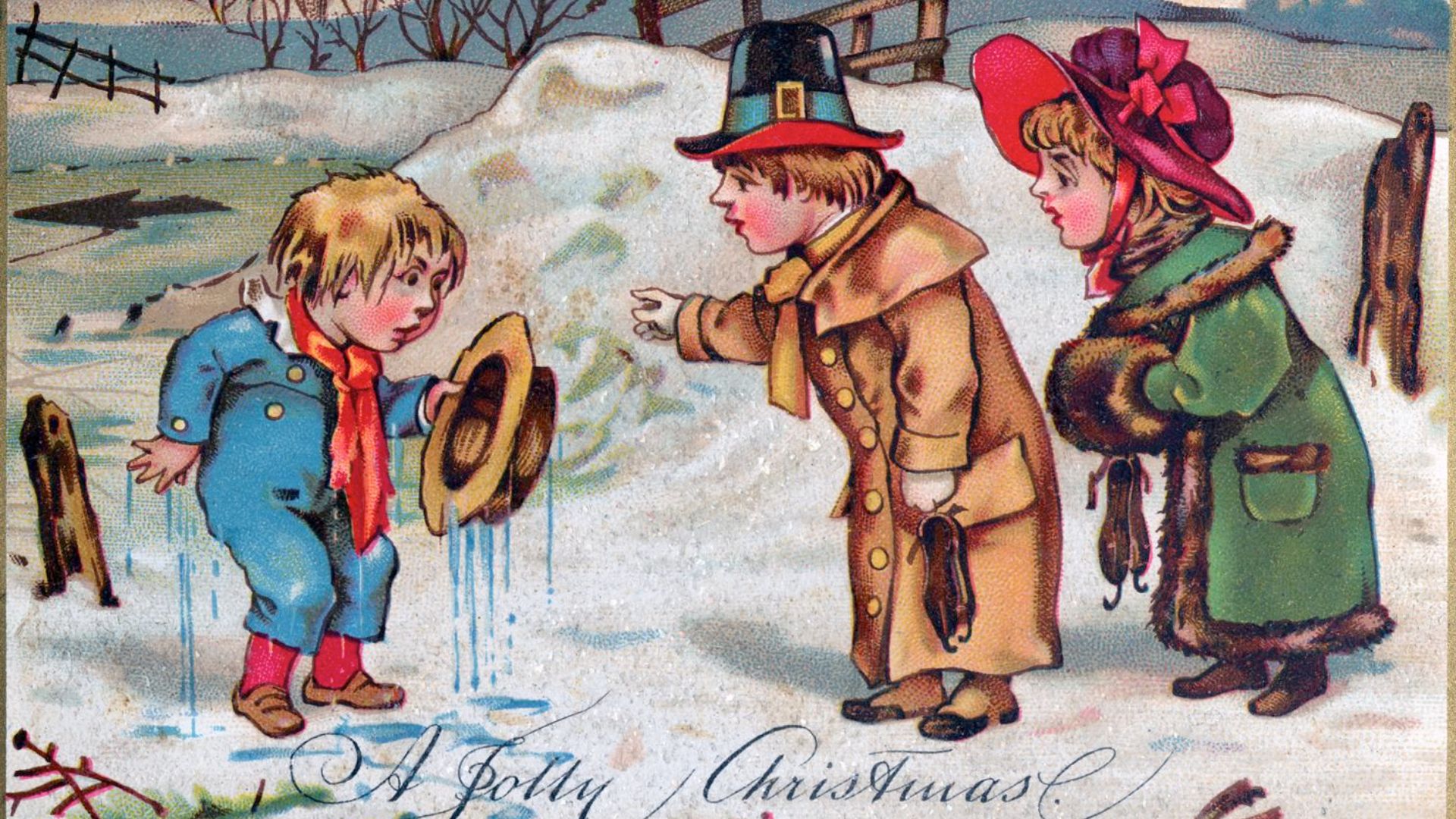 14. Les premières cartes de Noël étaient bizarres