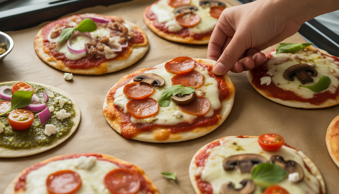 13. Pizza maison sur pain naan ou tortilla