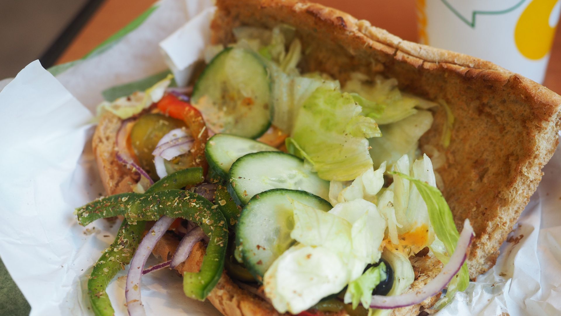 6. Sandwich au poulet teriyaki et à l'oignon doux de Subway