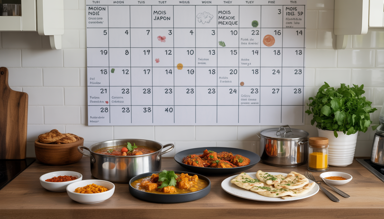 8. Testez une nouvelle cuisine du monde chaque mois