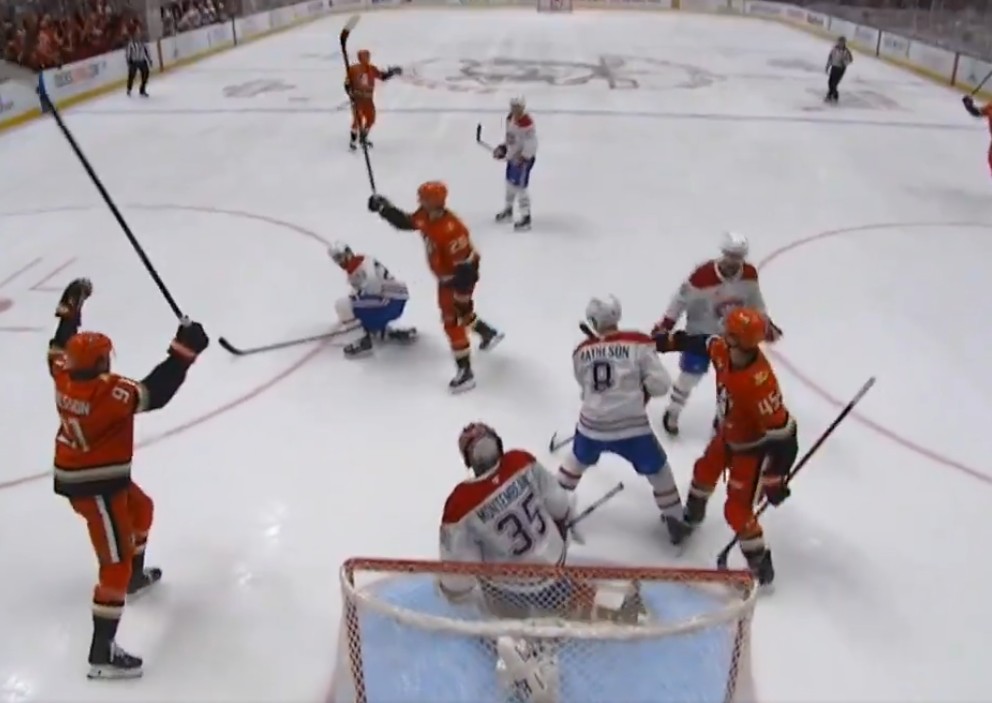 Shots on goal: the Ducks exploited one of Montembeault’s weaknesses.