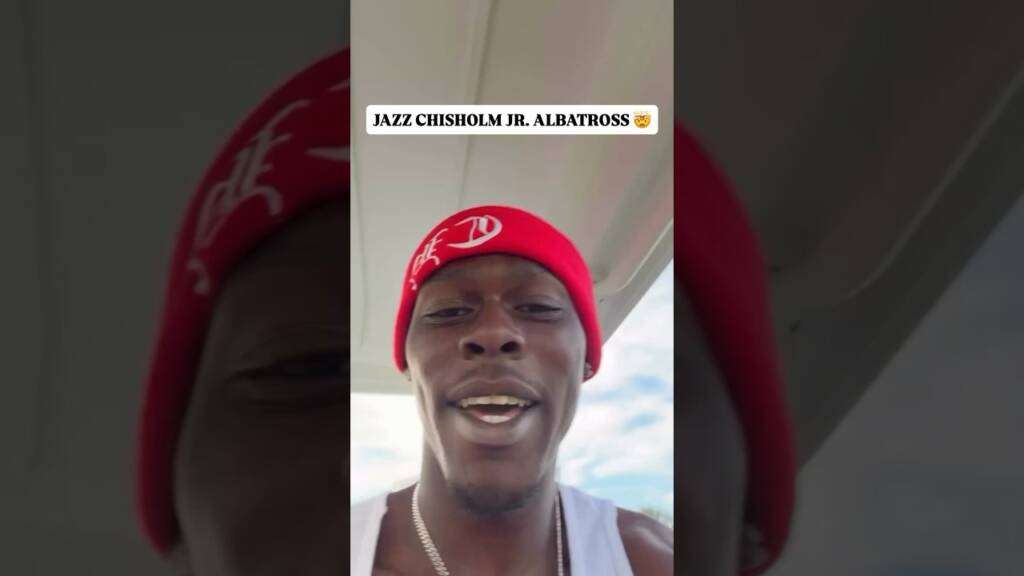 Jazz Chisholm claims to have holed out on a 323-yard par 4.