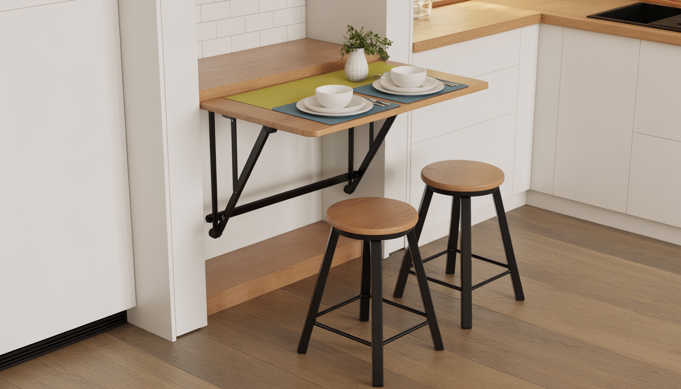 13. Organisez un coin repas escamotable